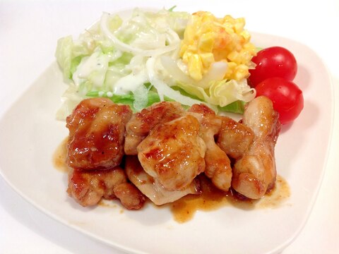 焼肉タレとバターで簡単！絶品★チキンの甘辛ソテー